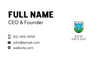 Eco Castle Emblem Business Card Image Preview