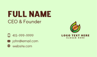Organic Coffee Letter C  Business Card Image Preview