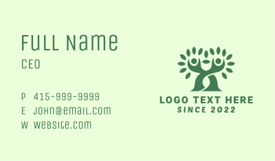 People Charity Tree Business Card Image Preview