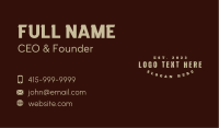 Rustic Grunge Wordmark Business Card Design