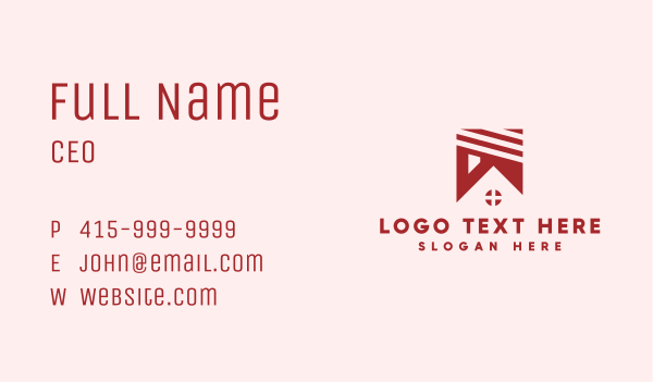 Residence House Roof Business Card Design Image Preview