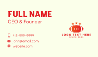 Red Football Team Crest Business Card Image Preview