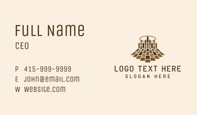 Wooden Floors Carpentry Business Card Image Preview