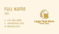 Wheat Craft Beer  Business Card Image Preview