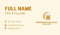 Wheat Craft Beer  Business Card Image Preview