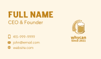 Wheat Craft Beer  Business Card Image Preview