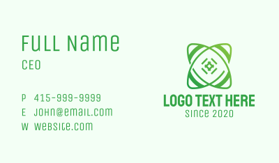 Green Gradient Rugby Ball Business Card Image Preview
