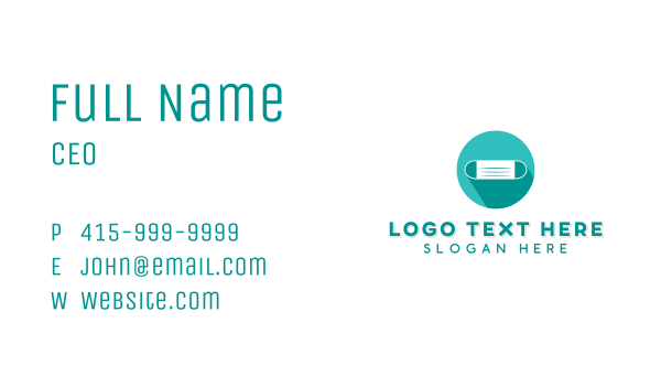 Face Mask Protection Business Card Design Image Preview