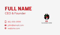 Fire Chili Pepper Business Card Image Preview