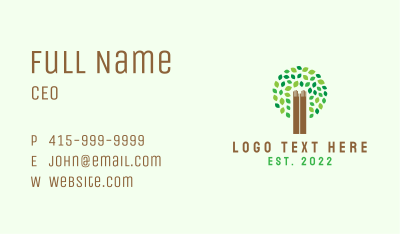 Nature Hand Foundation Business Card Image Preview