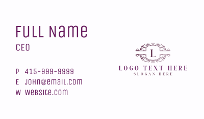 Luxurious Ornament Vines Business Card Image Preview