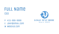 Professional Gamer Letter W Business Card Image Preview