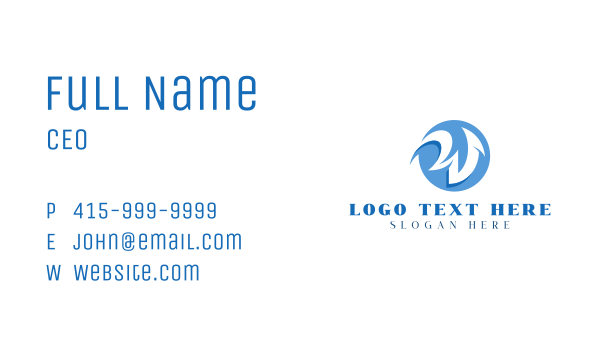 Professional Gamer Letter W Business Card Design Image Preview