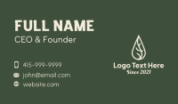 Massage Oil Drop Business Card Design