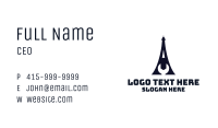 Eiffel Tower Wrench Business Card Image Preview