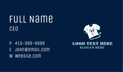 Clean Quirky Shirt Business Card Image Preview