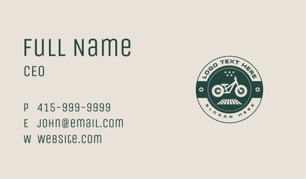 Bike Road Star Business Card Design Image Preview