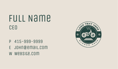 Bike Road Star Business Card Image Preview