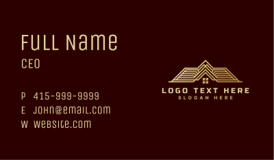 Premium House Roofing  Business Card Image Preview