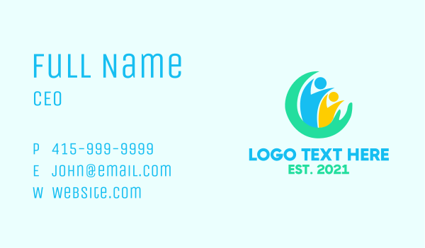 Social People Charity Business Card Design Image Preview