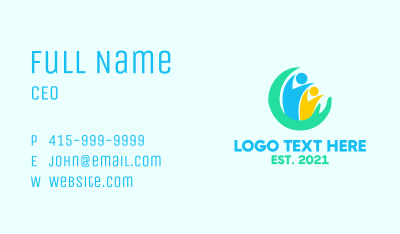 Social People Charity Business Card Image Preview