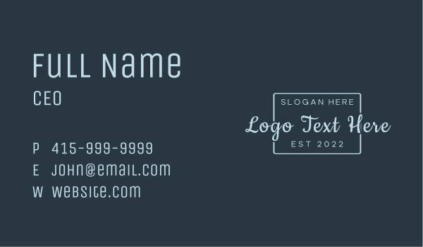 Feminine Deluxe Apparel Business Card Design Image Preview