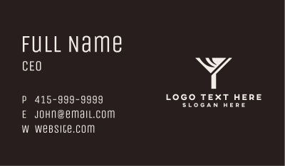 Wine Cocktail Pub Business Card Image Preview