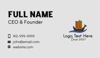 Viking Sailboat  Business Card Preview