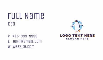 Wildlife Penguin Reserve Business Card Image Preview