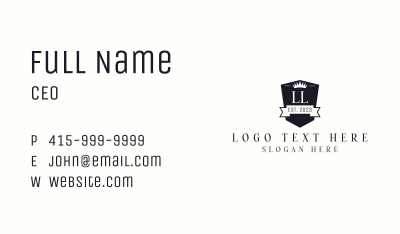Modern Royal Crest Letter Business Card Image Preview