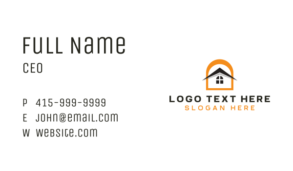 Roof Construction Sun Business Card Design Image Preview