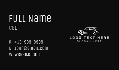 Auto Transport Car Business Card Image Preview