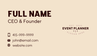 Professional Consulting Business Wordmark Business Card Image Preview