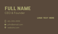 Masculine Military Business Business Card Preview