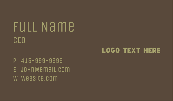 Masculine Military Business Business Card Design Image Preview