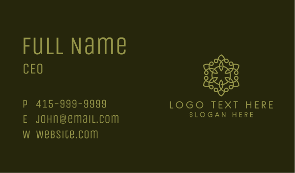 Luxury Detailed Pattern Business Card Design Image Preview