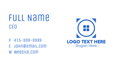 Blue Real Estate Property Business Card Image Preview