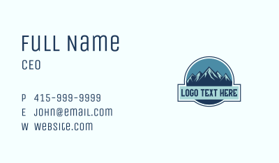 Mountain Peak Trekking  Business Card Image Preview