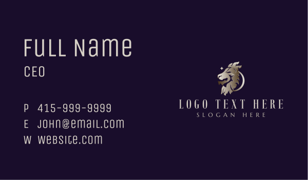 Lion King Royalty Business Card Design Image Preview