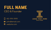 Golden Pillar Architecture Business Card Image Preview