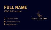 Gold Floral Moon Business Card Image Preview