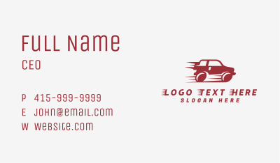 Fast Car Truck  Business Card Image Preview