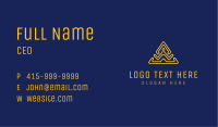 Digital Gold Triangle Business Card Image Preview