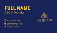 Digital Gold Triangle Business Card Image Preview