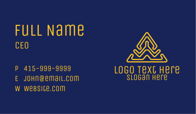 Digital Gold Triangle Business Card