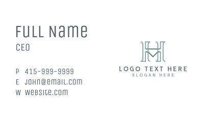 Column Legal Attorney Business Card Image Preview