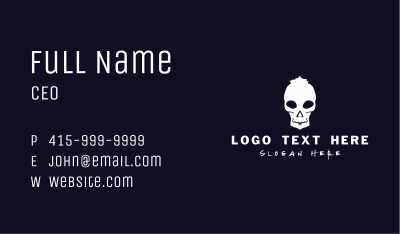 Skull Punk Streetwear Business Card Image Preview