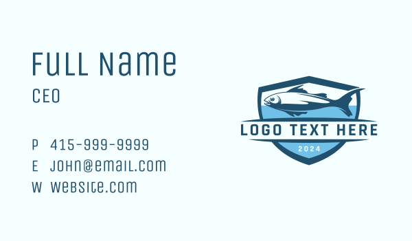 Aquatic Fish Market  Business Card Design Image Preview