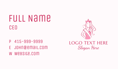 Beauty Queen Styling Business Card