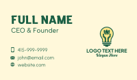 Eco Friendly Bulb  Business Card Image Preview